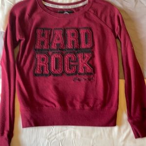 Hard Rock Pittsburgh maroon sweater
